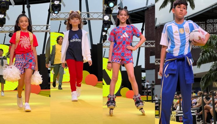 Los niños jugaron a ser modelo en su día