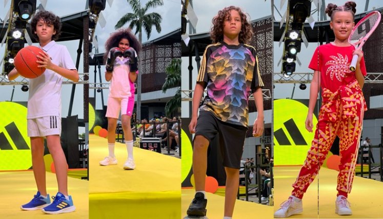 Los niños jugaron a ser modelo en su día