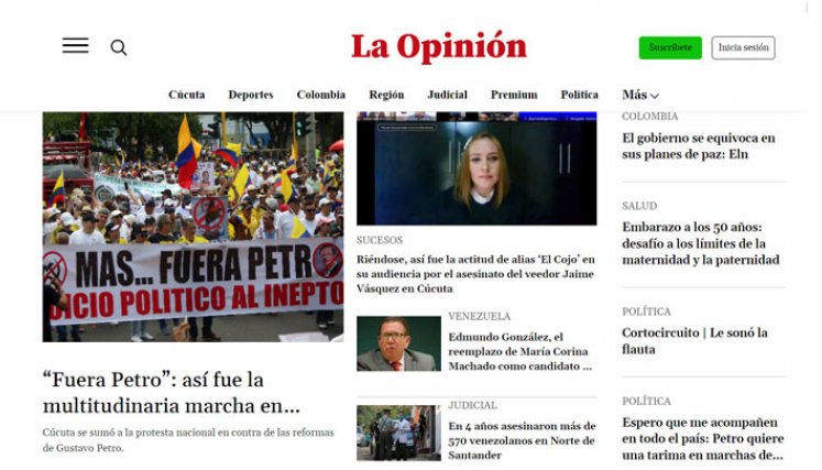 Nuevo diseño digital de La Opinión 