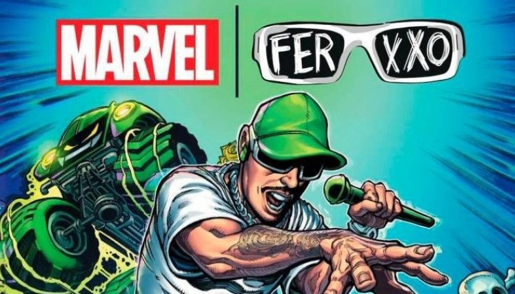 Esta es la portada del comic que Feid compartió el año pasado tras anunciar la colaboración con Marvel.