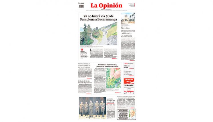 Portada del miércoles
