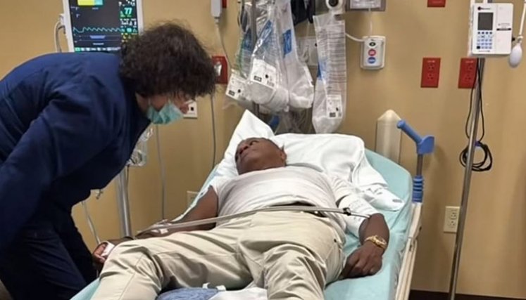 Omar Geles fue hospitalizado en Miami. / Foto: Tomada de X