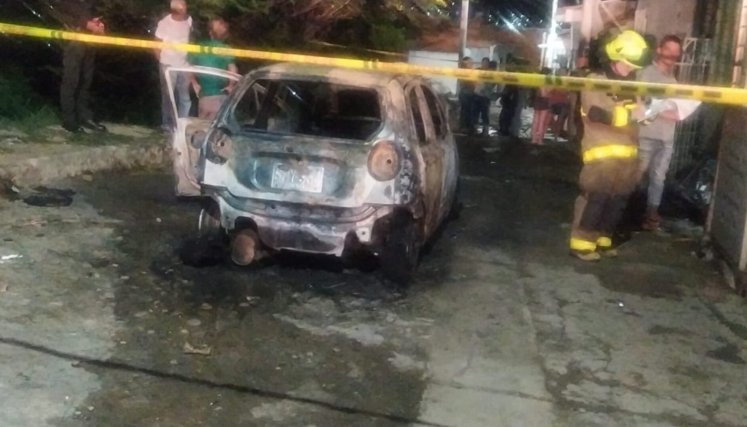 Taxi quemado 