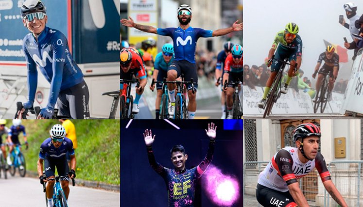 Seis ciclistas colombianos tomarán la partida del Giro 2024.