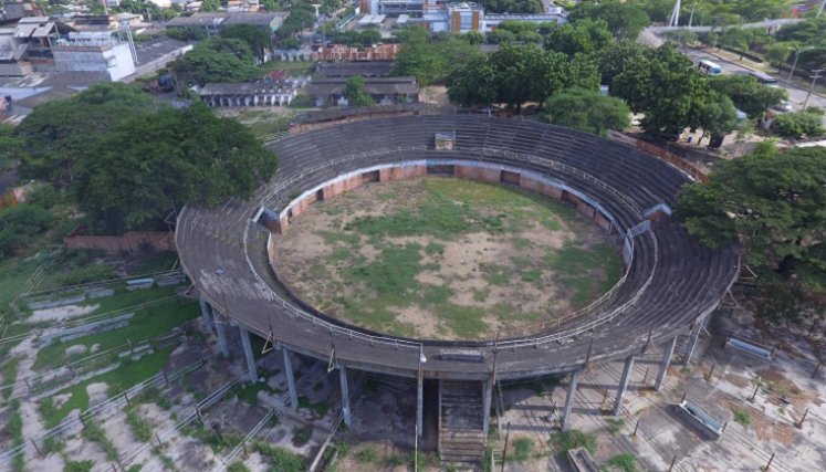La plaza de toros de Cúcuta Mariano Ospina Pérez lleva años en total abandono.