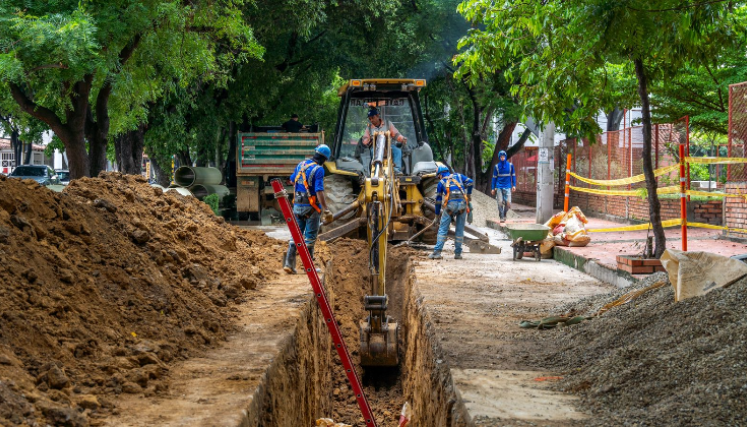 Las obras de reposición iniciaron en el mes de marzo./ Cortesía/ La  Opinión.