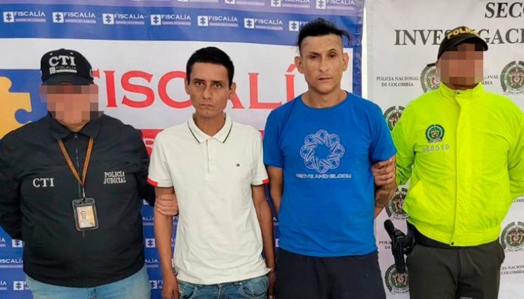 Erickson Velazco y Ruber Silva fueron capturados en el barrio Santa Teresita.