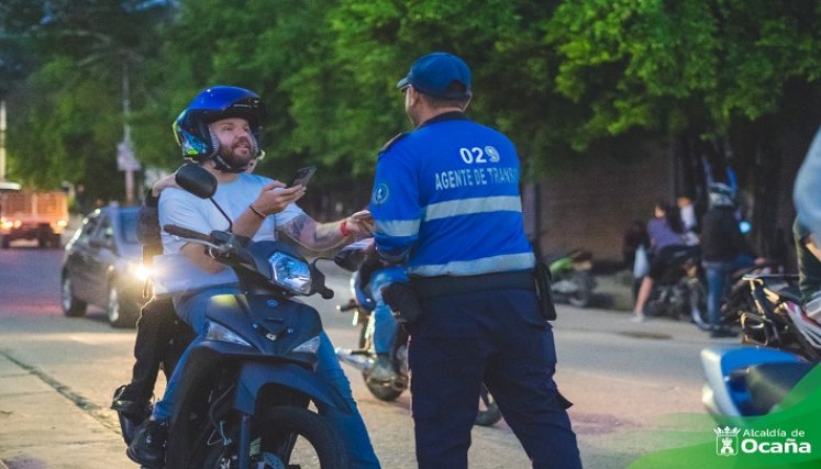 Frente a la alta siniestralidad en motos inician campaña educativa vial en Ocaña.  /Foto Cortesía: La Opinión.