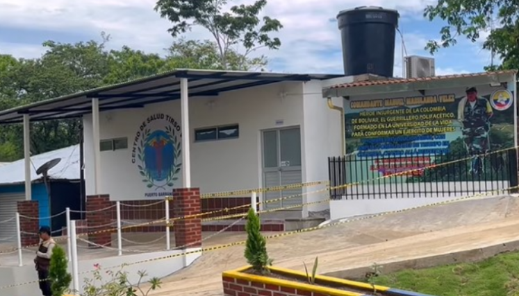 El hospital entregado por las Farc en zona rural de Tibú está dotado con mobiliario e insumos médicos.