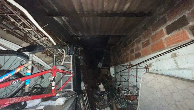 Un incendio estructural prende las alarmas sobre las conexiones eléctricas en Ocaña. /Foto: Cortesía