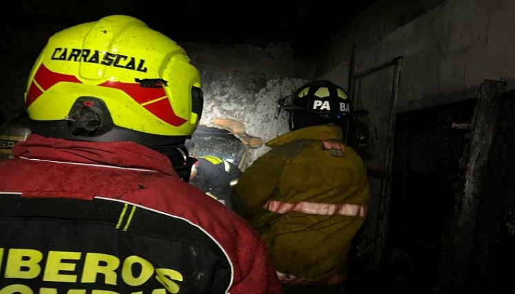 Un incendio estructural prende las alarmas sobre las conexiones eléctricas en Ocaña. /Foto: Cortesía