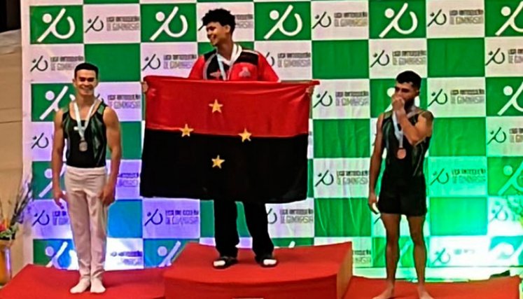 Jhordan Castro, gimnasta de Norte de Santander. 