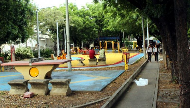 El ‘Parque de la Piedra’ se encuentra a la espera de una remodelación./ Foto: Carlos Ramírez.