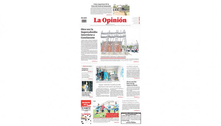 Portada del viernes, 3 de mayo de 2024