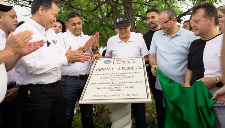 Inauguración de la vía La Floresta. / Foto: Cortesía / La Opinión 