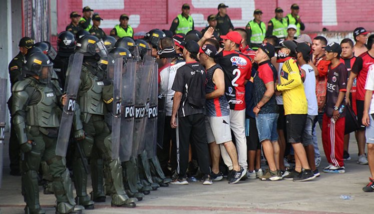 Conflicto hinchada-Cúcuta Deportivo. 