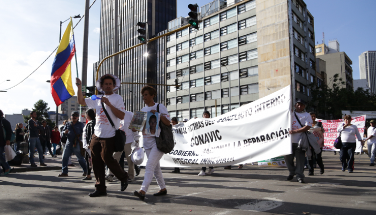 Marcha 9 de abril por las victimas del conflicto armado en Colombia