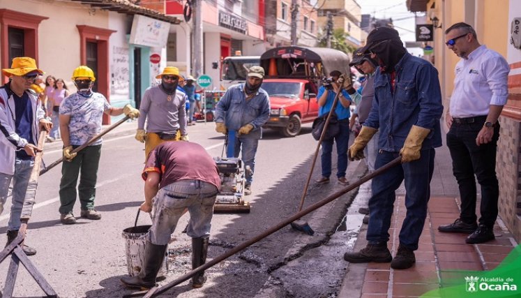 Este tipo de acciones se realizan de manera provisional para mejorar la movilidad y evitar accidentes./ Foto: Cortesía / La Opinión