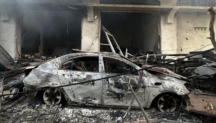 Zona central en la franja de gaza. Foto EFE