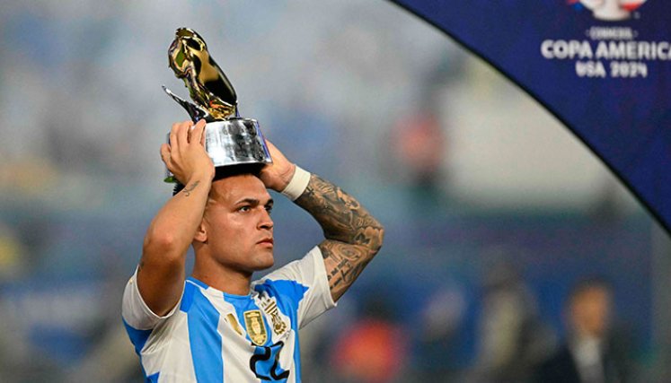 Lautaro Martínez, goleador de la Copa América 2024. 