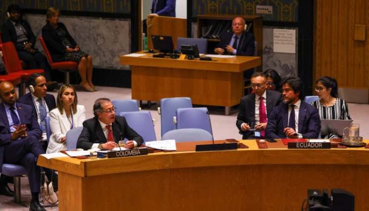 El presidente Gustavo Petro habló de reformas al acuerdo de paz en la ONU./Foto Presidencia