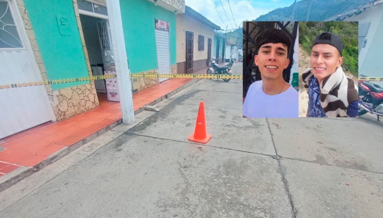 Luis Salazar y Jesús Pacheco fueron asesinados en la reconocida Calle del Comercio, de Villa Caro. 