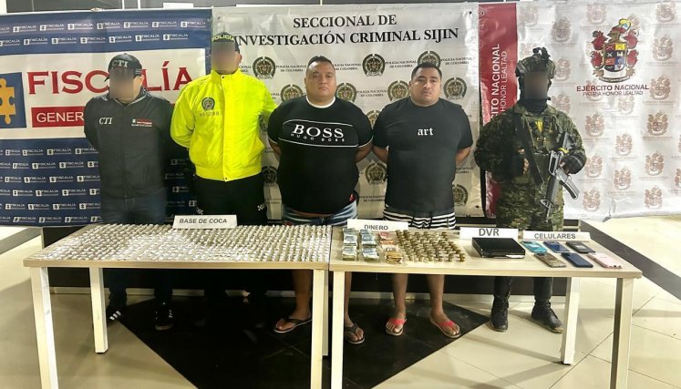 Alias el Ñoño y Soldado fueron capturados en flagrancia por las autoridades.