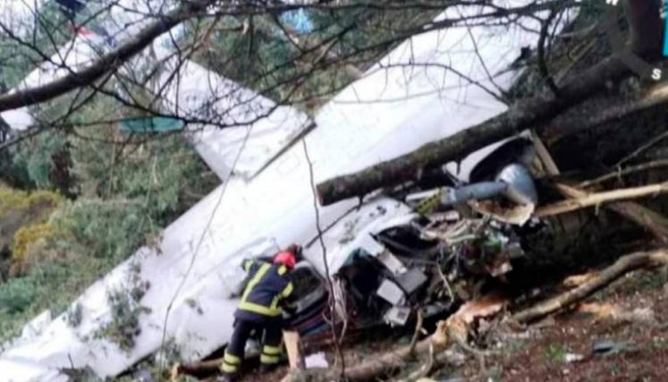 Avioneta accidentada