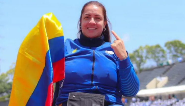 La paraatleta del Valle conquistó este viernes 30 de agosto el oro en el lanzamiento de disco F55.