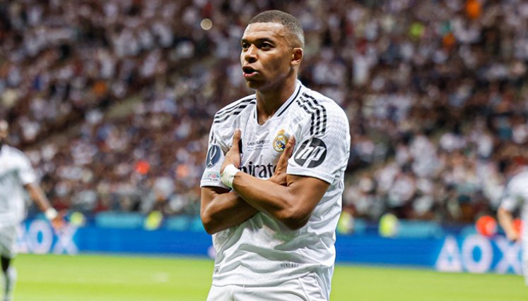 Mbappé, Real Madrid 2024. 