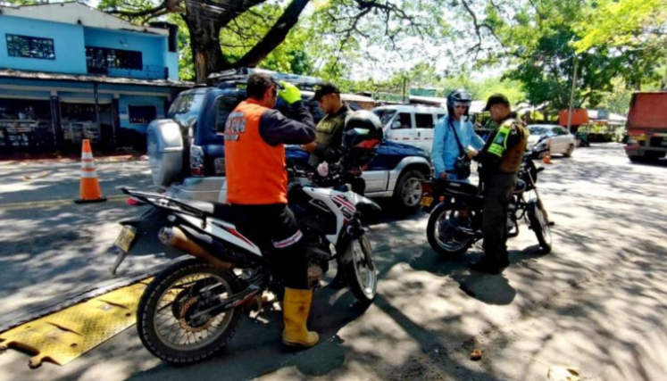 Policías de tránsito están desplegados en Norte de Santander. 