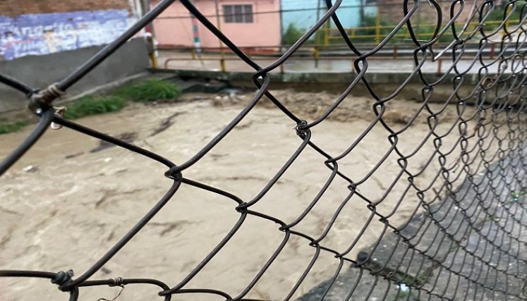 Las fuertes precipitaciones de los últimos días mantienen en alerta a los habitantes de esta zona del departamento./ Foto: Cortesía / La Opinión 