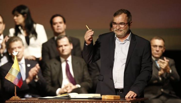 Rodrigo Londoño Echeverri, más conocido como Timochenko, fue el último comandante del secretariado de las Farc, antes de su desarme por la firma del Acuerdo de Paz./ Foto archivo