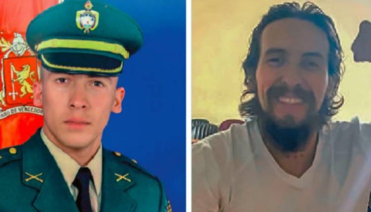 El subteniente Jheyner Alberto Carmona antes de su captura (izquierda) y ahora, tres años en prisión en Haití (derecha). / Foto Cortesía