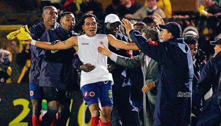 Último triunfo de Colombia frente a Argentina en eliminatorias
