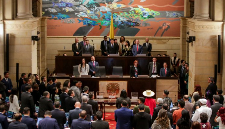 La mayoría de votos a favor de la iniciativa provino de partidos de oposición. / Foto: Colprensa