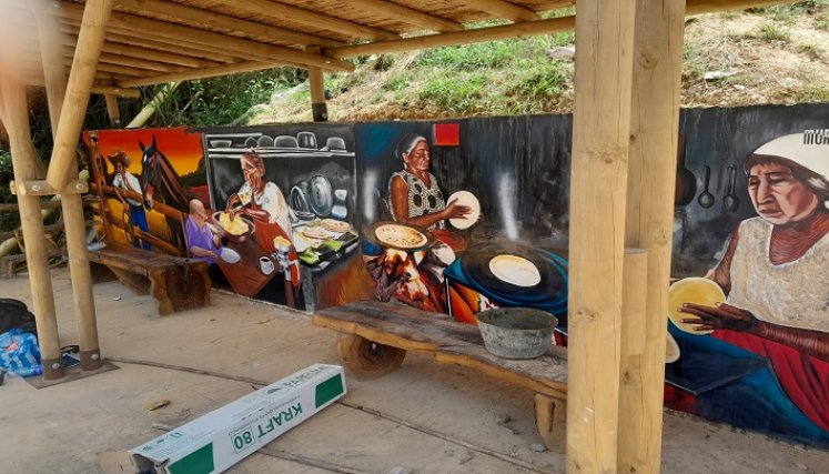 Murales de la gastronomía de los ocañeros se podrán apreciar a lo largo del recorrido./ Foto: cortesía