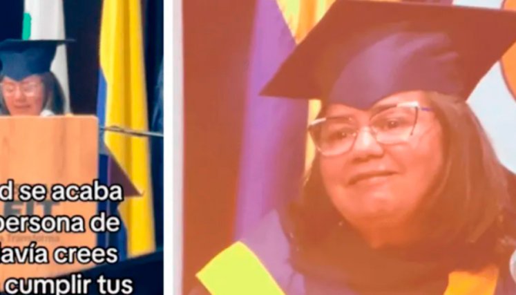 Emotivo discurso de graduación de Eafit de una psicóloga de 60 se hizo viral