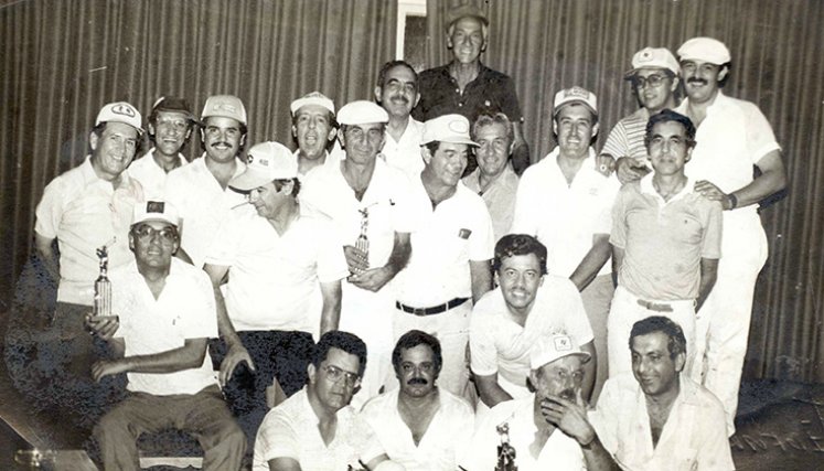 Premiación del torneo golfístico 1983