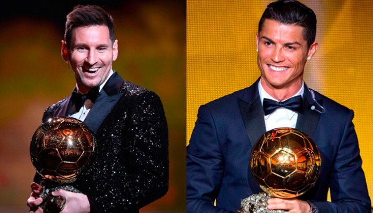 Messi y Cristiano Ronaldo 
