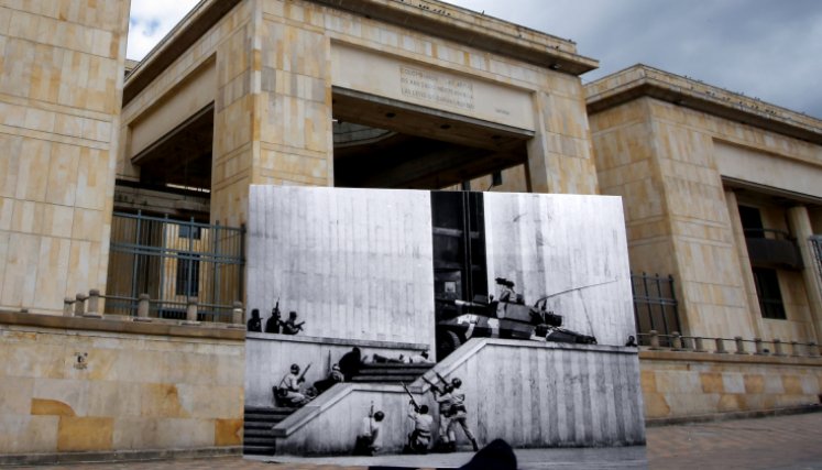 La toma del Palacio de Justicia se llevó a cabo en 1985. / Foto Colprensa