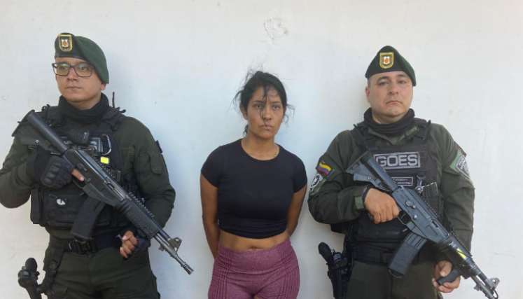 Gleimarys Margarita Sánchez, fue capturada por las autoridades en La Parada.