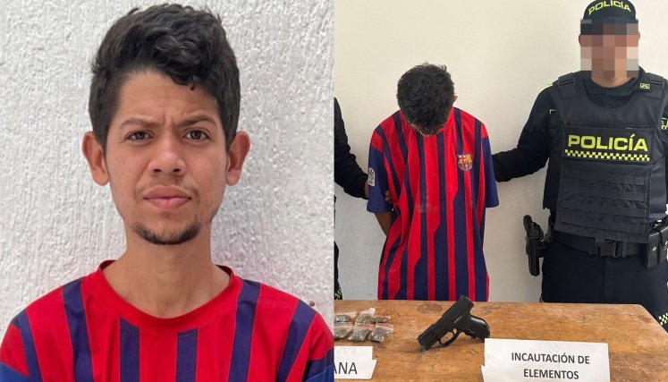 Lo pillaron cuando llevaba marihuana y un arma por las calles de Villa del Rosario
