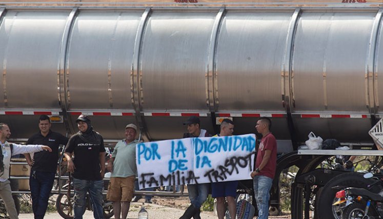 Paro camionero en Norte de Santander. / Foto: La Opinión