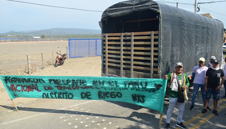 Paro camionero en Norte de Santander. / Foto: Laura Serrano