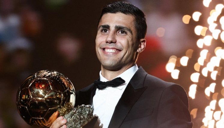 Rodry Hernández, jugador del Manchester City, Balón de Oro 2024.
