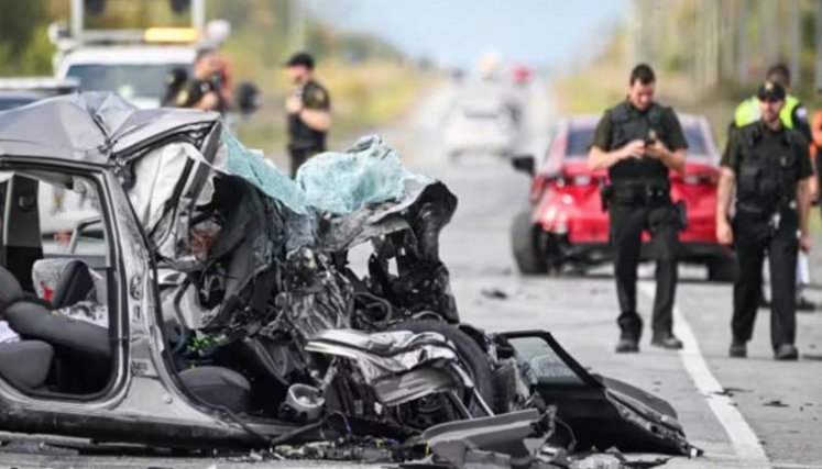 Accidente de colombianos en Canadá