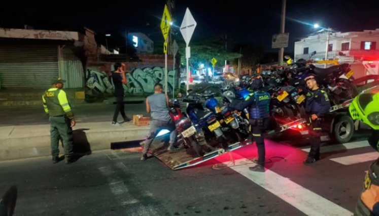 Motos incautadas
