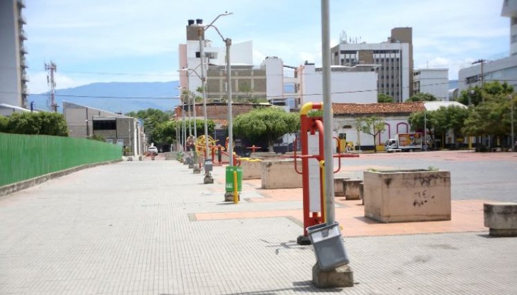 El parque tiene un amplio parqueadero con capacidad para 300 carros y 100 motos, pero no se está utilizando. / Foto: Carlos Ramírez. 