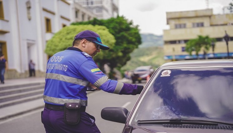 Infractores de tránsito y transportes de Ocaña serán sancionados mediante un aparato electrónico./ Foto cortesía: La Opinión.